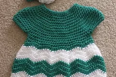 Chevron Chic Baby Dress Free Crochet Pattern and Video Tutorial