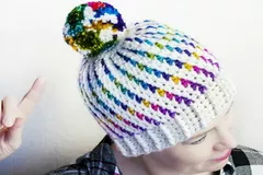 Northern Lights Beanie Hat Free Crochet Pattern