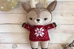 Adorable Holiday Deer Free Crochet Pattern