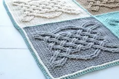 Celtic Tiles Blanket Free Crochet Pattern