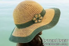 Wide Brim Summer Hat Free Crochet Pattern and video tutorial