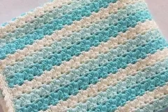 Seaspray Afghan Blanket Free Crochet Pattern