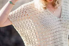 Poncho-Style Summer Top Free Crochet Pattern