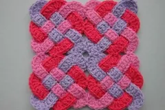 Celtic Knot Squares Free Crochet Pattern