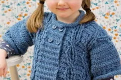 Cable Kids Sweater Free Crochet Pattern