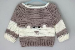 Baby Bear Sweater Free Crochet Pattern