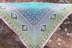 Sunset Orchid Shawl Free Crochet Pattern