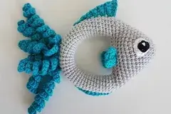 Soft Fish Rattle Toy Free Crochet Pattern