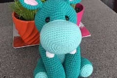 Harriet The Hippo Free Crochet Pattern