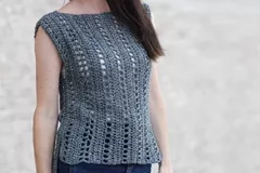 Vintage Easy Crochet Sleeveless Top