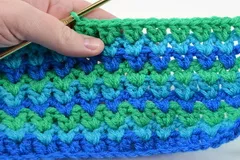 V Double Crochet Stitch