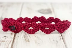 Crochet Heart Headband