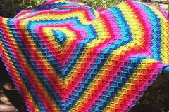 Oblong Wool-Eater Blanket Free Crochet Pattern