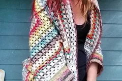 Movie Night Cocoon Cardi Free Crochet Pattern