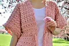 Lace Kimono Cardigan Free Crochet Pattern