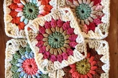 Sunburst Granny Square Free Crochet Pattern