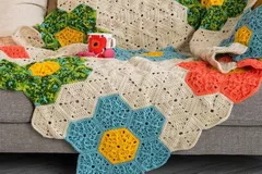 Flower Patch Throw Free Crochet Patterns