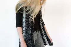 Poncho Cardigan Free Crochet Pattern