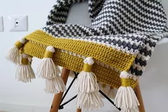 The Boho Stripes Blanket Free Crochet Pattern