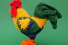 Little Rooster Free Crochet Pattern