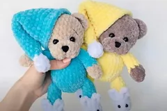 Teddy Bear in PJs Free Crochet Patterns