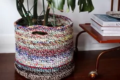 Scrap Yarn Basket Free Crochet Patterns