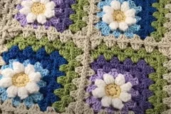 Daisy in the Corner Square Blanket Tutorial