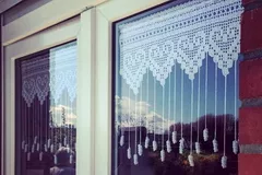 Lacy Heart Curtains Free Crochet Pattern