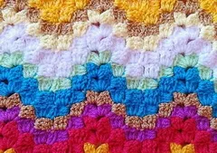 Confetti Ripple Blanket Free Crochet Pattern