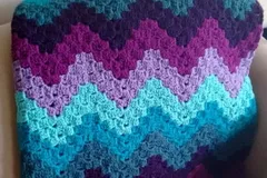 Vintage Rippling Throw Free Crochet Pattern