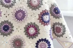 Sunburst Granny Square Blanket Free Pattern