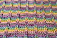 Crochet Pulled Taffy Baby Blanket Free Pattern