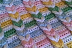 Pulled Taffy Baby Blanket Free Pattern Crochet