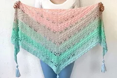 Crochet butterfly shawl