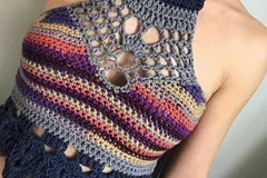 Crochet halter top free pattern