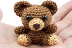 Mini crochet bear