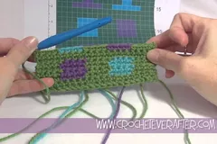 Intarsia crochet technique