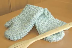 How to crochet oven mitts