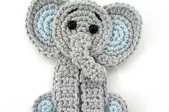 Flat elephant crochet pattern