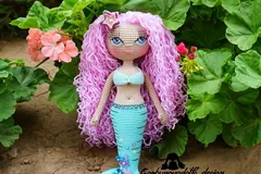 Mermaid doll crochet pattern