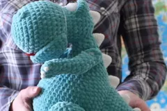 Baby dino crochet pattern