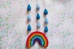 Pastel rainbow crochet