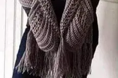 Boho shawl with pockets free pattern