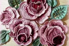 Irish crochet flowers free patterns