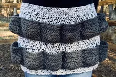 Crochet egg apron for sale