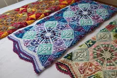 Color kaleidoscope crochet blanket pattern