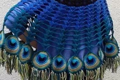 Peacock shawl crochet pattern