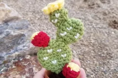 Crochet prickly pear cactus