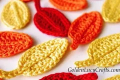 Easy Fall Crochet Leaves