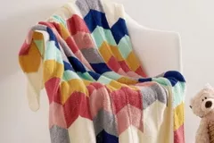 Chevron Panel Baby Blanket​